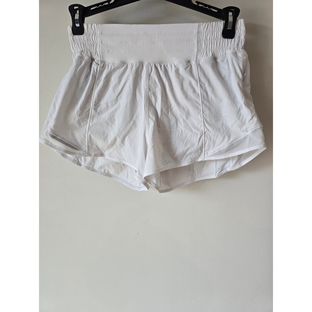 Lululemon Hotty Hot High-Rise Lined Short 2.5 White Size 4 Running Shorts
